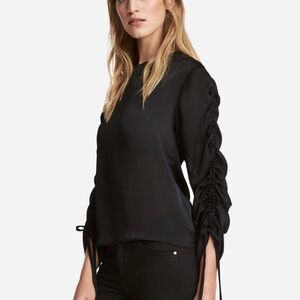 H&M Black Long Sleeve Blouse — Size 2